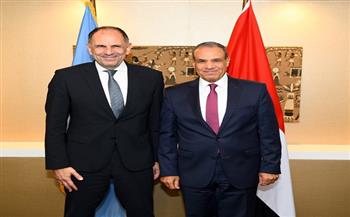 وزير الخارجية يلتقي نظيره اليوناني على هامش أعمال الجمعية العامة للأمم المتحدة