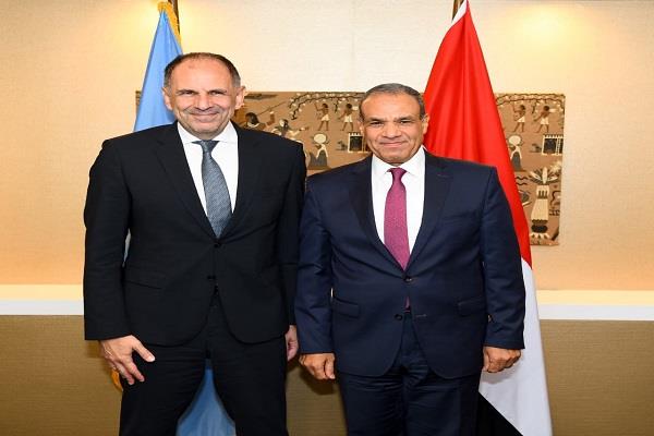 وزير الخارجية يلتقي نظيره اليوناني على هامش أعمال الجمعية العامة للأمم المتحدة