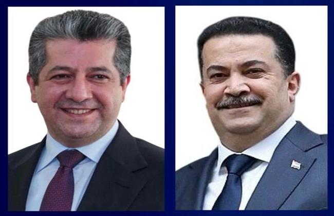 مسرور بارزاني وشياع السوداني يتفقان على تأمين حصة كردستان في الموازنة العامة العراقية
