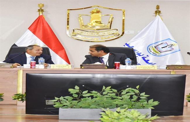  محافظ بورسعيد يشارك في اجتماع مجلس الجامعة