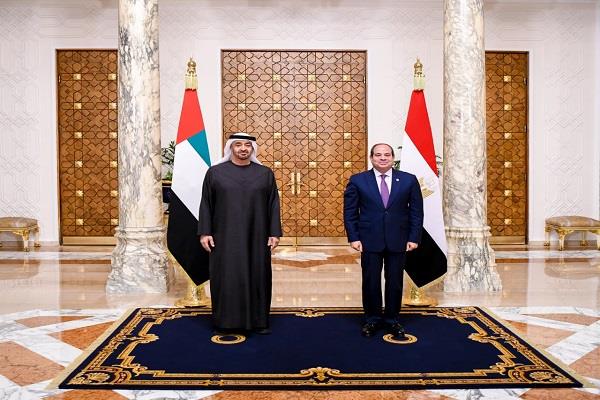 الرئيس السيسي ونظيره الإماراتي يرحبان بمبادرة ترامب لوقف الحرب في قطاع غزة