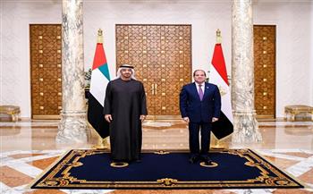 الرئيس السيسي يستقبل نظيره الإماراتي بقصر الاتحادية.. صور