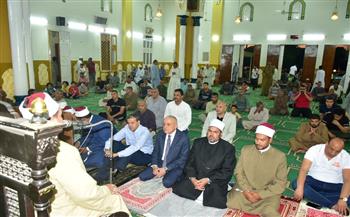 محافظ الأقصر يشهد احتفالية المولد النبوي الشريف بمسجد السيد يوسف بالكرنك