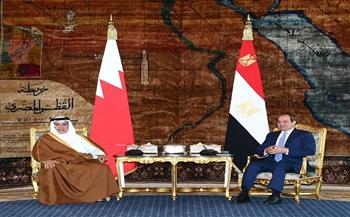 الرئيس السيسي يؤكد اعتزازه بالعلاقات الأخوية التي تجمع بين مصر والبحرين