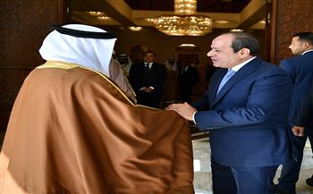 الرئيس السيسي وولي عهد البحرين يؤكدان رفض تهجير الشعب الفلسطيني وضرورة البدء في إعادة إعمار غزة