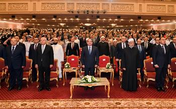 الرئيس السيسي يشهد الاحتفال بذكرى المولد النبوي بمركز المنارة للمؤتمرات