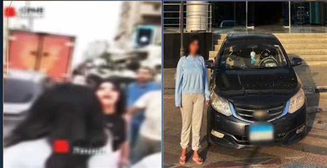 ضبط صاحبة فيديو السير عكس الاتجاه وسب سائق في الجيزة 