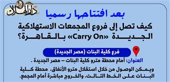 كيف تصل إلى فروع المجمعات الاستهلاكية "كاري أون" بالقاهرة؟.. إنفوجراف
