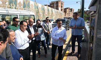 رئيس الوزراء يفتتح المحور المروري الجديد لمدخل شبين الكوم 