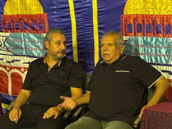 فتوح أحمد ومحمد التاجي يقدمان واجب العزاء لحمادة بركات في وفاة والدته