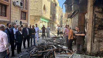 النيابة الإدارية تعاين موقع حادث حريق أحد العقارات في سوهاج 