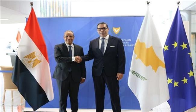 وزير الخارجية يعقد مشاورات سياسية مع نظيره القبرصي