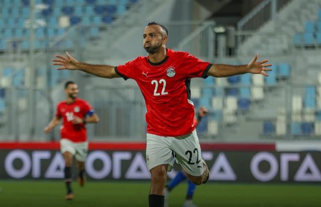 منتخب مصر يتقدم على تونس بهدف في الشوط الأول 