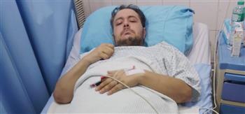 كريم مغاوري يطلب الدعاء من داخل العناية المركزة
