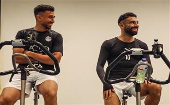 تدريبات بدنية وجلسات استشفاء لمنتخب مصر قبل مباراة بوركينافاسو