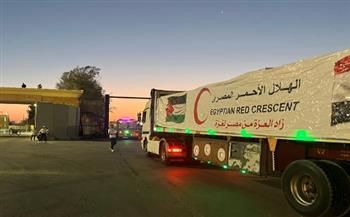 انطلاق الفوج الرابع من قوافل "زاد العزة" رغم العراقيل الإسرائيلية