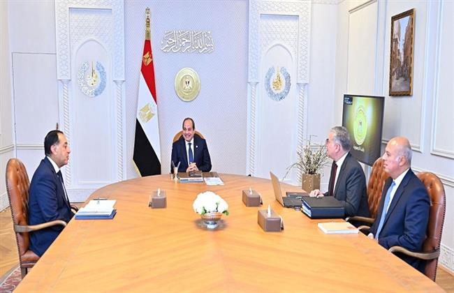 الرئيس السيسي يستعرض مع مدبولي ووزير البترول مستجدات قطاع التعدين