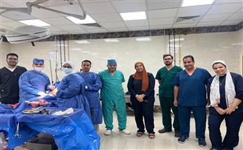 إنقاذ أم وطفلها في جراحة نادرة بمستشفى الخانكة التخصصي