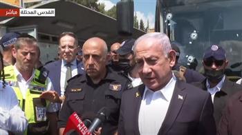 نتنياهو يصل إلى موقع إطلاق النار بالقدس