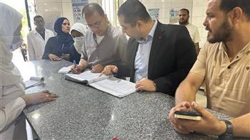 وكيل وزارة الصحة بقنا يفاجئ مستشفى الوقف ووحدة المراشدة الأوربي