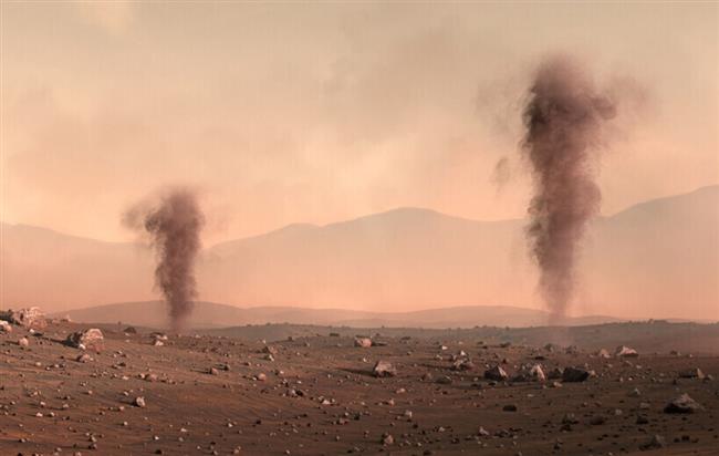 أول ميكروفون على المريخ يكشف مفاجأة عن "شياطين الغبار"