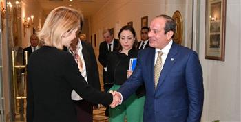 الرئيس السيسي يستقبل الممثلة العليا للشؤون الخارجية والسياسة الأمنية للاتحاد الأوروبي