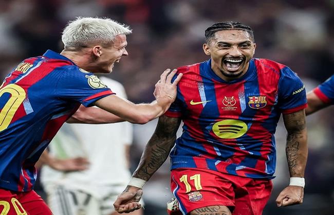 نهائى السوبر الإسبانى.. برشلونة تسجل "الثالث" فى ريال مدريد 