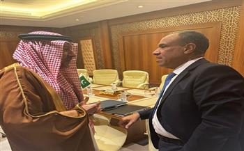 وزير الخارجية يبحث مع نائب وزير الخارجية السعودي العلاقات الثنائية والتطورات الإقليمية