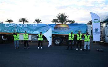 جمعية الأورمان تشارك في القافلة الـ 13 لدعم غزة