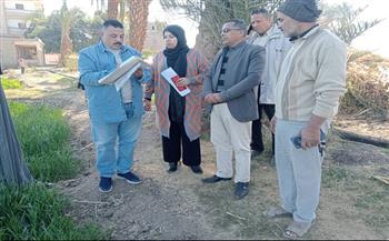 معاينة مواقع مقترحة لإنشاء مشروعات قومية وخدمية في جهينة الشرقية بسوهاج