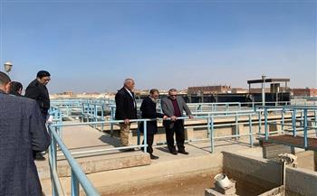 نائب رئيس الشركة القابضة يتفقد محطة مياه الكريمات ويتابع جاهزية المحطات  وكفاءة منظومة إمدادات المياه 
