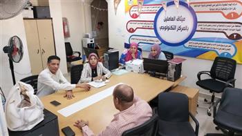 محافظ بني سويف يناقش التقرير السنوي لجهود اللجنة المكلفة بالمتابعة والإشراف على المراكز التكنولوجية 