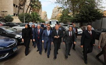 جولة تفقدية لوزير الاستثمار ومستشار رئيس الجمهورية ومحافظ القاهرة بمربع "الوزارات بوسط البلد"