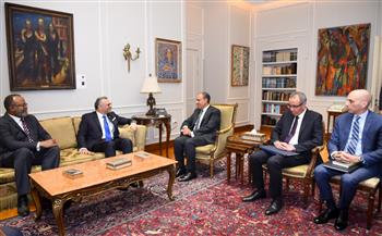 وزير الخارجية يستقبل كبير مستشاري الرئيس الأمريكي للشئون العربية والأفريقية