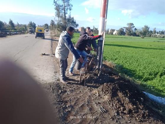  محافظ كفرالشيخ يتابع تطوير منظومة الإنارة العامة بالمحافظة