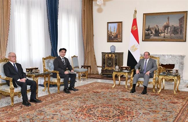 الرئيس السيسي يستقبل وزير التعليم الياباني ويؤكد اعتزاز مصر بالتعاون المشترك 