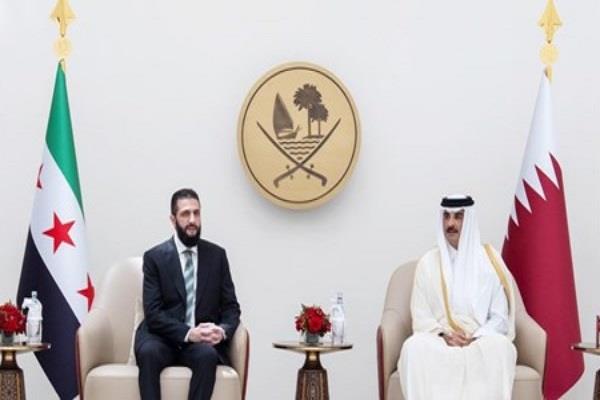 أمير قطر والرئيس السوري يبحثان تعزيز التعاون المشترك