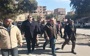 نائب محافظ الجيزة  يعاين مقترح تطوير منطقة مزلقان لعبه لتخفيف الحركة المرورية بمنطقة المزلقان 