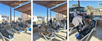 أمن المنوفية ينظم حملة تبرع بالدم لصالح المرضى و المصابين في المنوفية