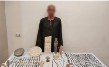 ضبط 526 قطعة أثرية بحوزة شخص بالمنيا بقصد الاتجار