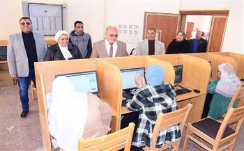 3497 طالب وطالبة يؤدون امتحانات كلية التمريض بجامعة سوهاج