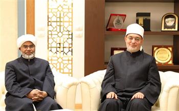مفتي الجمهورية يستقبل رئيس اللجنة الشرعية بالمجلس الأوروبي الإسلامي لبحث سُبل التعاون المشترك