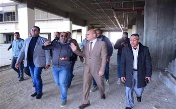 البدء في التشطيبات النهائية لصالة الألعاب الرياضية الدولية بجامعة سوهاج 