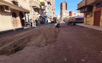  محافظ كفرالشيخ يوجه برصف شارع الفتح بفوه.. استجابة لأهالينا