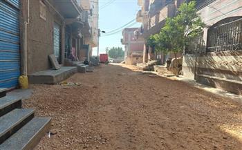 محافظ كفرالشيخ يتابع أعمال الرصف بشوارع قلين