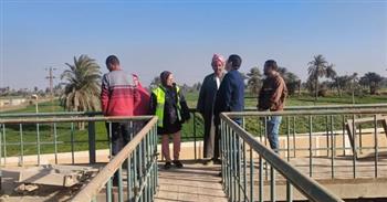رئيس مياه بني سويف تتفقد أعمال إحلال وتجديد محطة معالجة ننا بإهناسيا