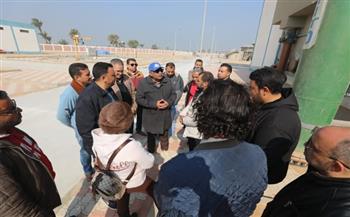 رئيس مياه المنيا يتفقد محطة مياه "العدوة الجديدة" تمهيداً لضخ المياه للأهالي