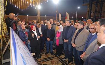 محافظ دمياط ووزير الإسكان يفتتحان محطة معالجة صرف صحي الناصرية 