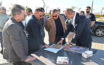 محافظ جنوب سيناء يتفقد أعمال التطوير في منطقة "سانتيرا" بشرم الشيخ