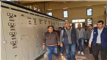رئيس مياه سوهاج يتفقد ثلاث محطات معالجة صرف صحى لمتابعة مشروعات الاحلال والتجديد
